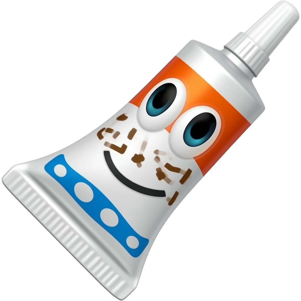 glue tube, cartoonish emoji