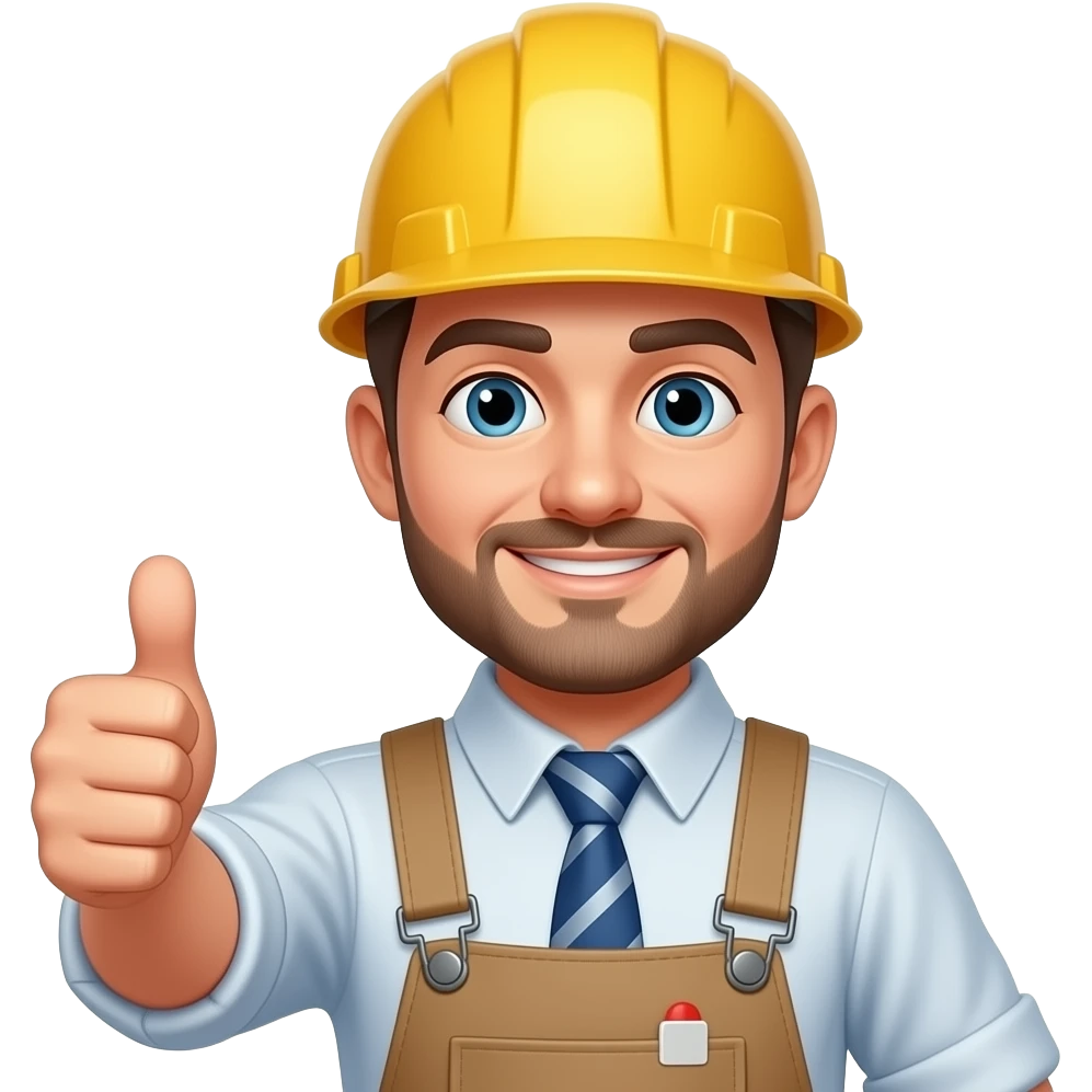 INGENIERO CON BUENA ACTITUD DANDO UN LIKE emoji