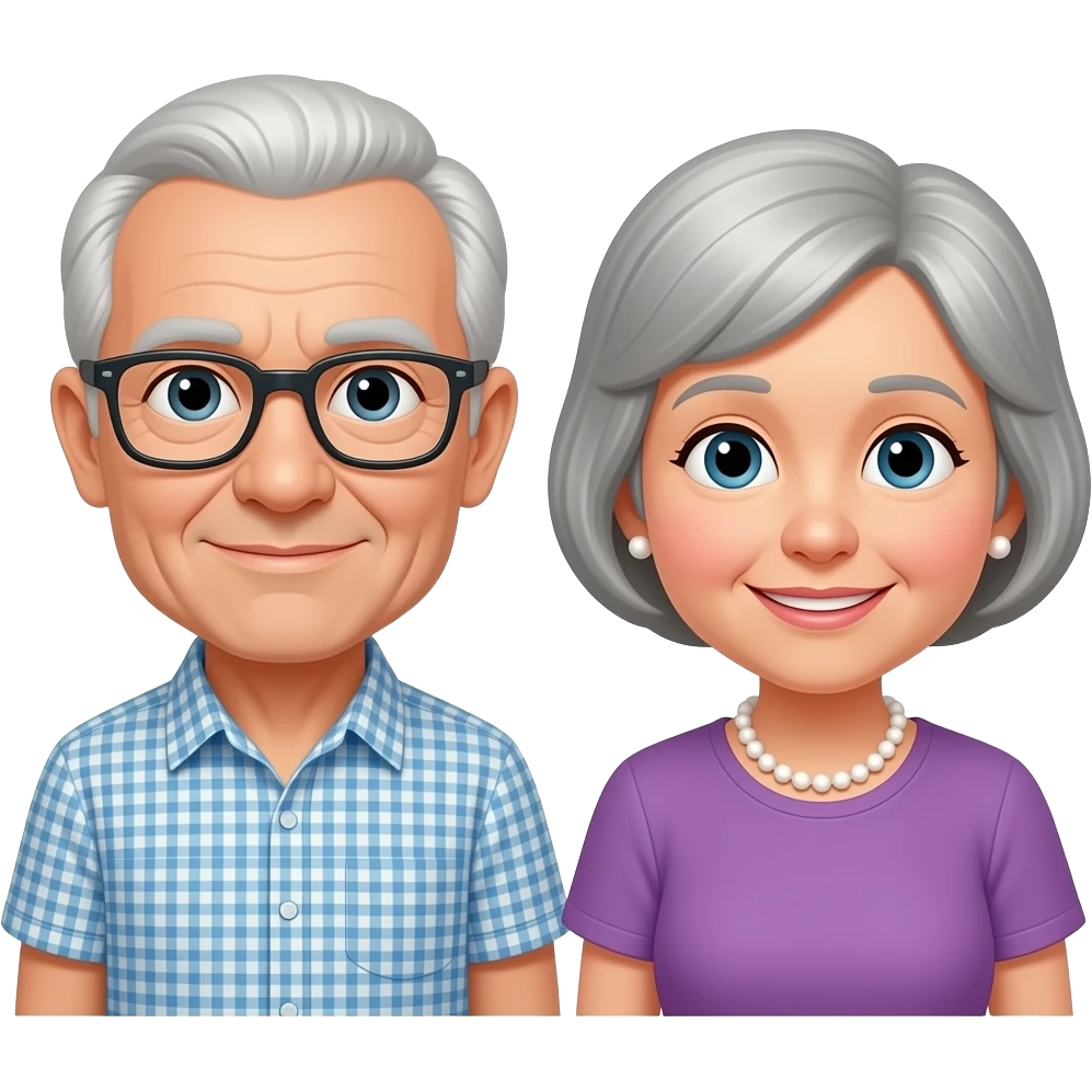 grandpa grandmom emoji