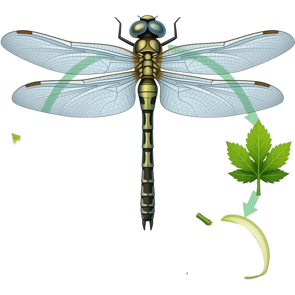 Dragonfly life cycle emoji