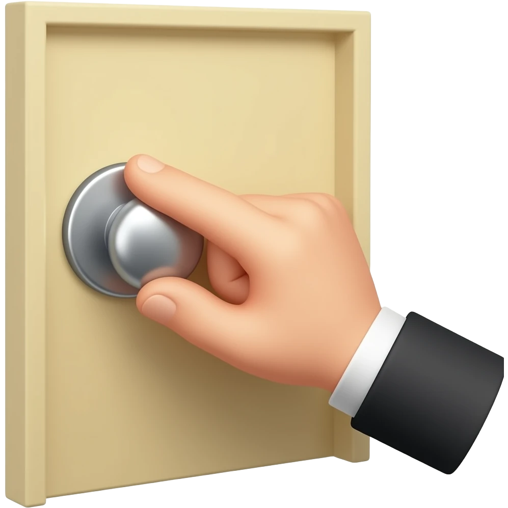 closed hand knocking on door. no door visible emoji