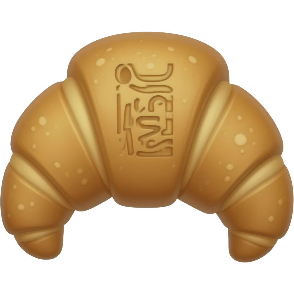 Mix these emojis: 🥐𓆉 emoji