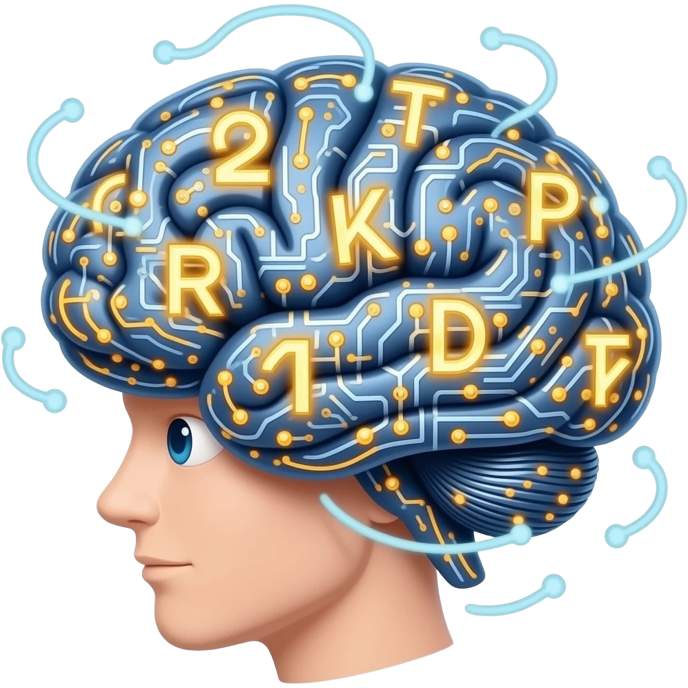 large language model cartoon thinking emoji