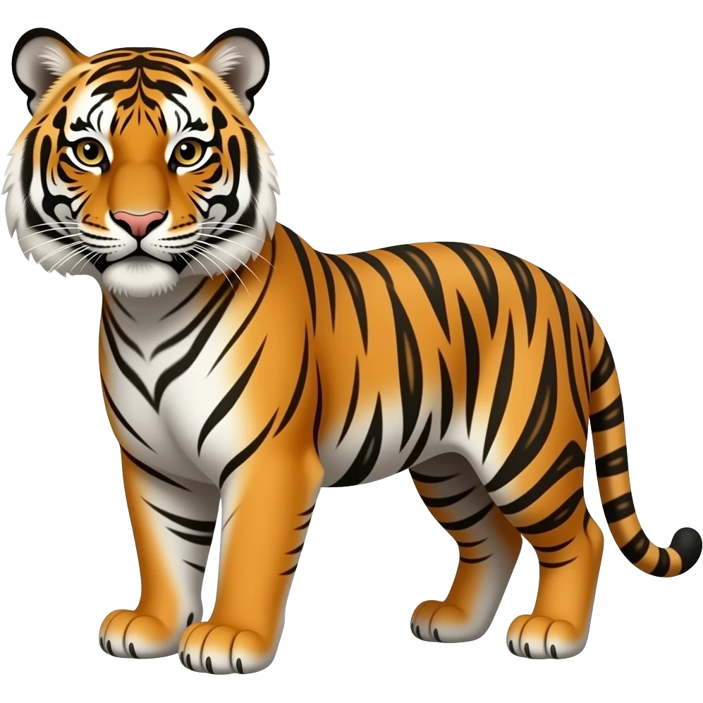 chinese zodiac realistic tiger emoji