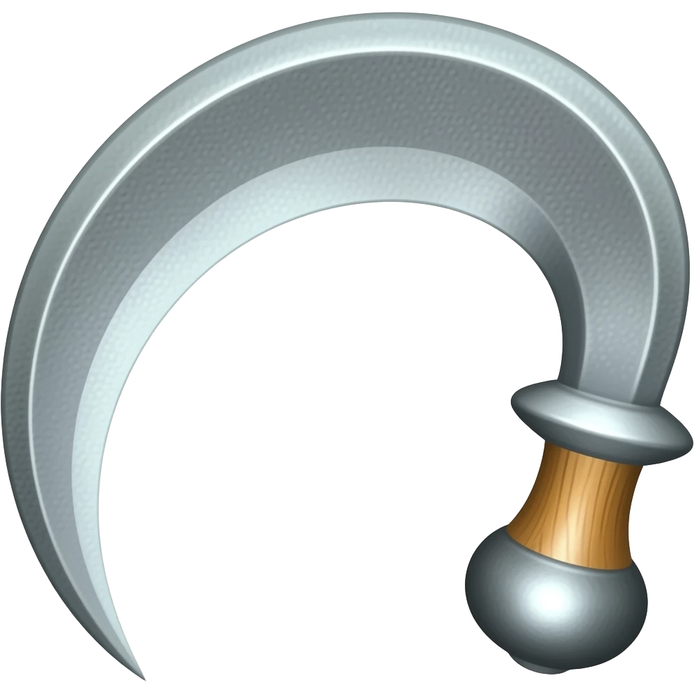 create a sickle emoji