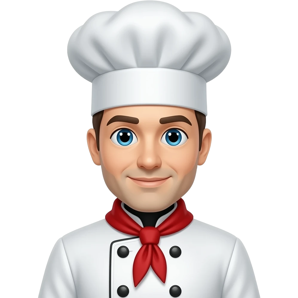 Artificial intelligence robot chef emoji