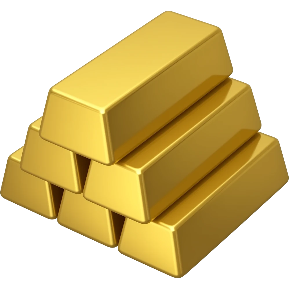 gold bar stack emoji
