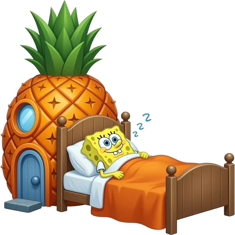 SpongeBob asleep emoji