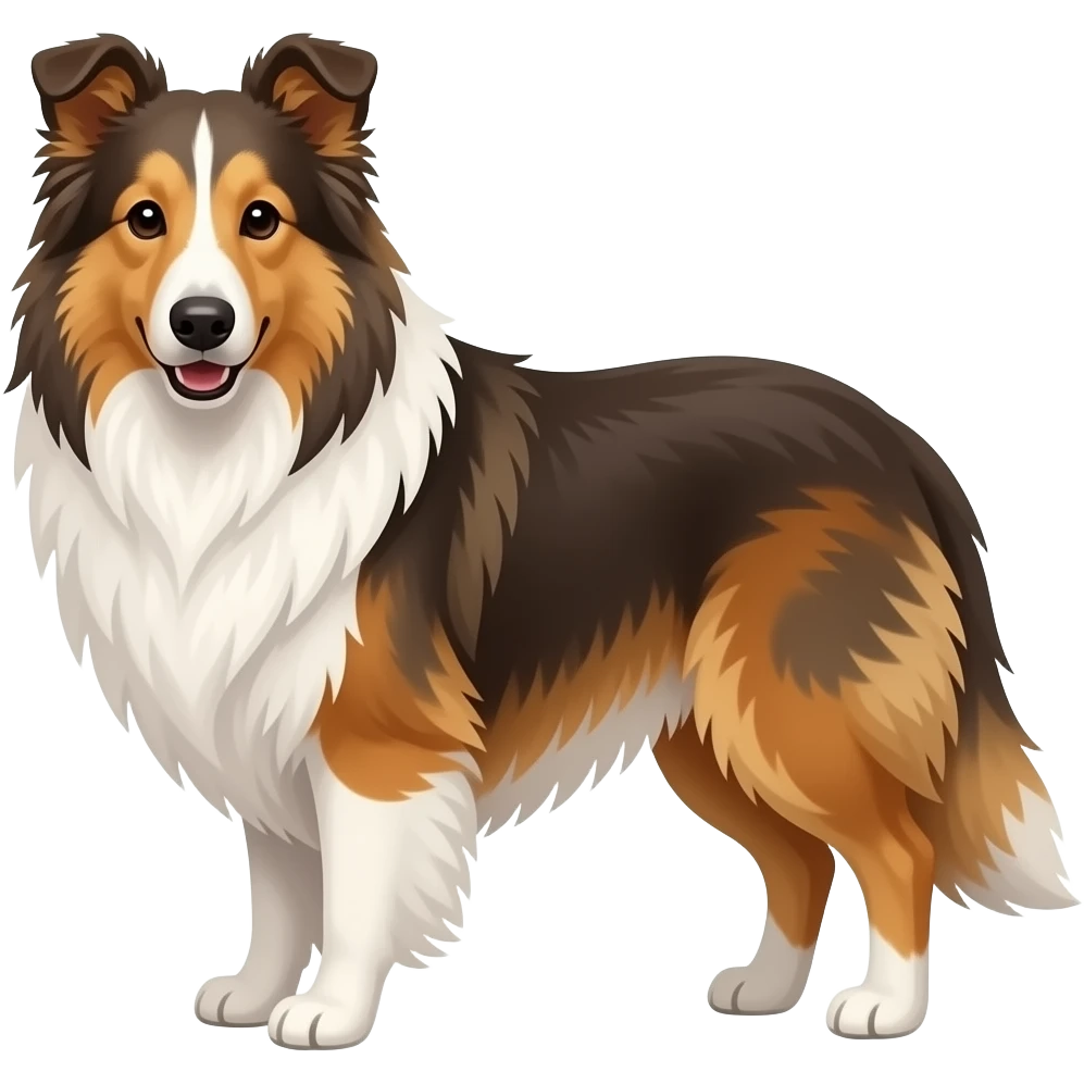 Rough collie emoji