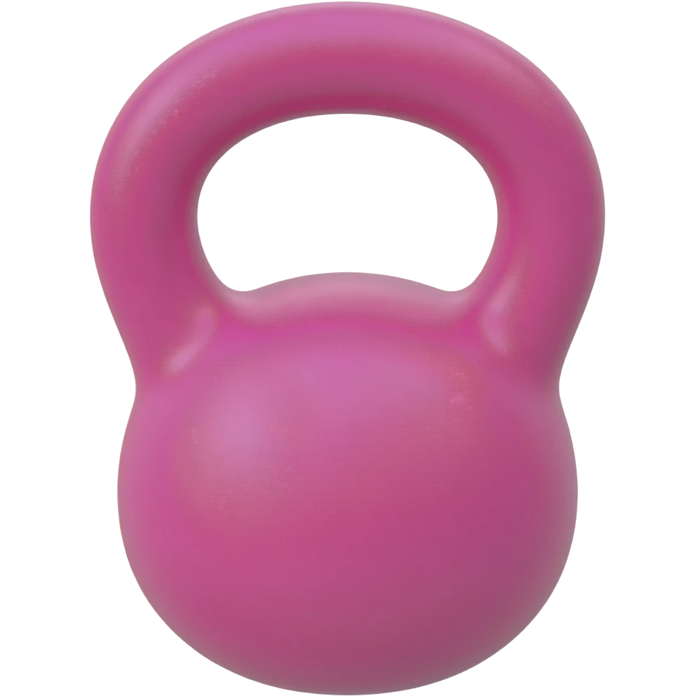 pink neoprene dumbell emoji