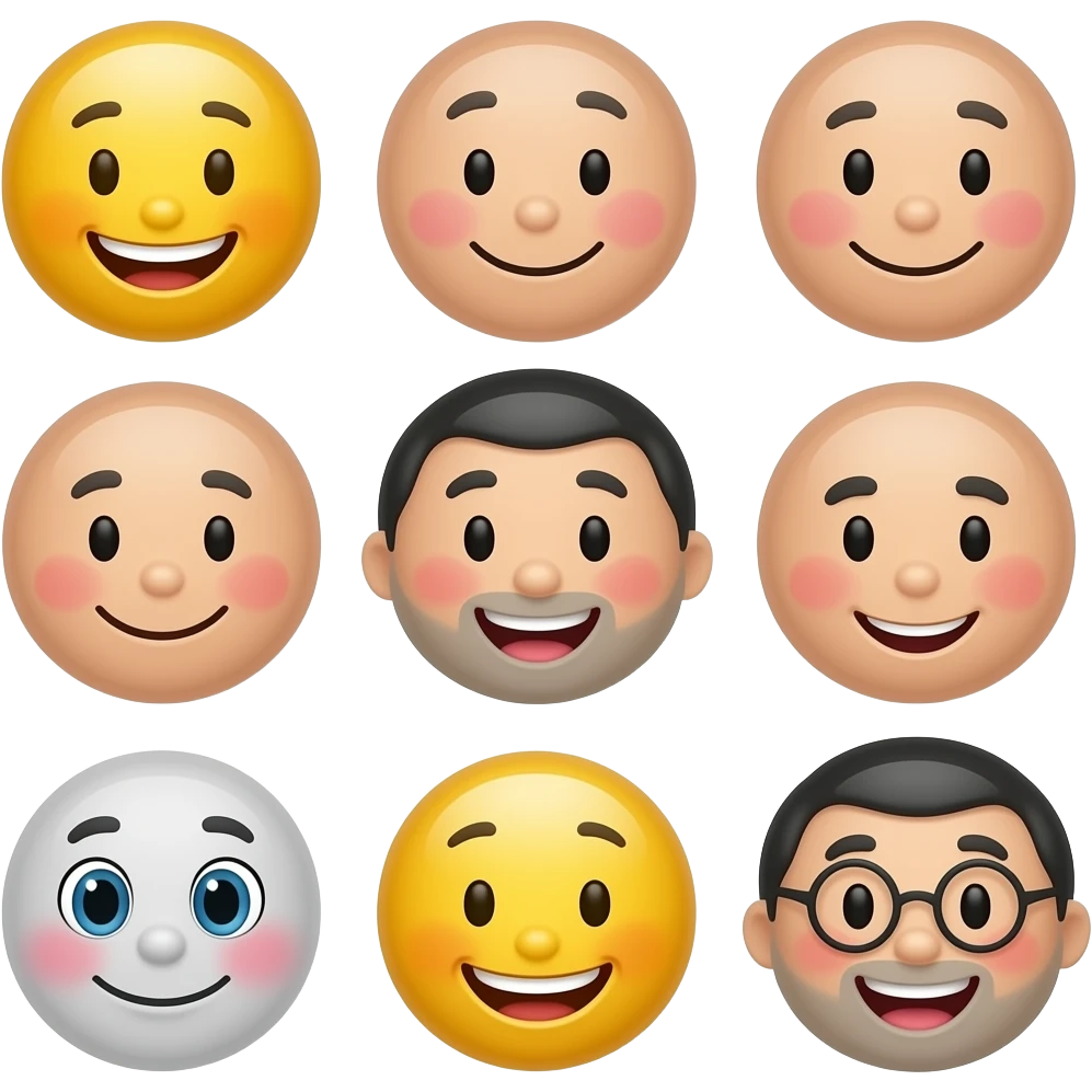 Smiley faces emoji