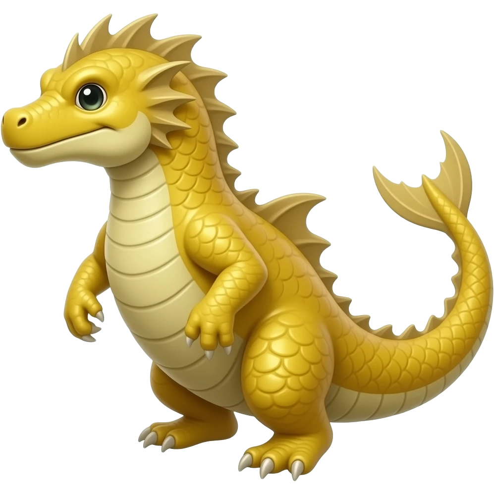 Yellow coloured leviathan emoji