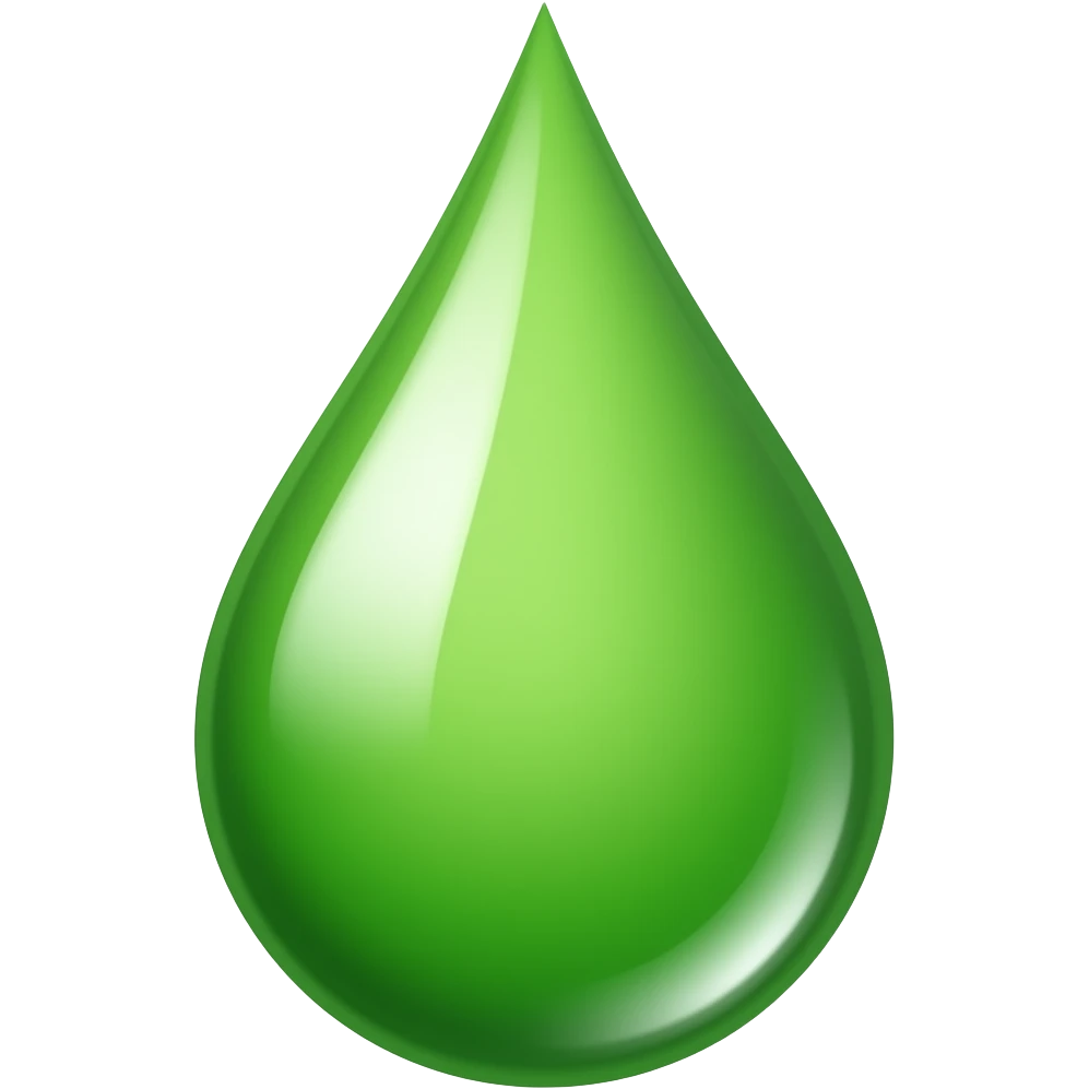 green acid drop emoji