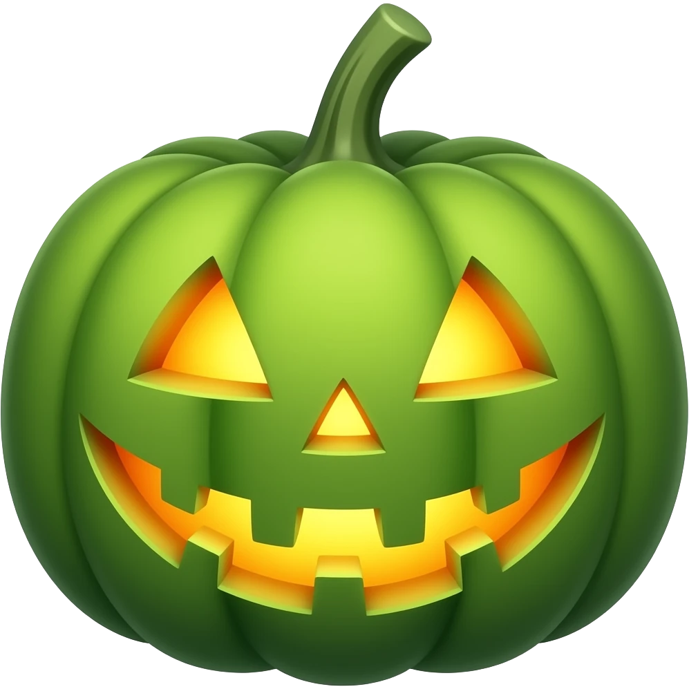 green jackolantern emoji