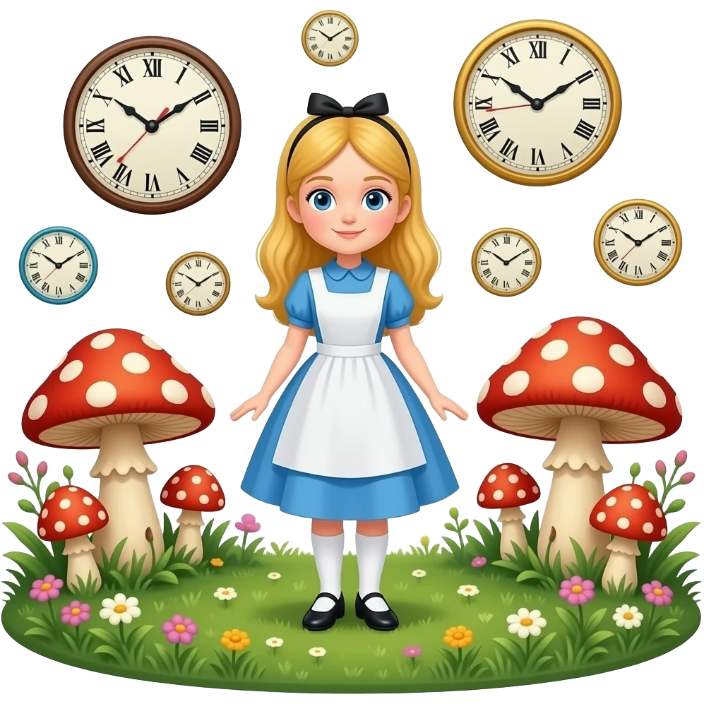 Alice in wonderland Trippy emoji