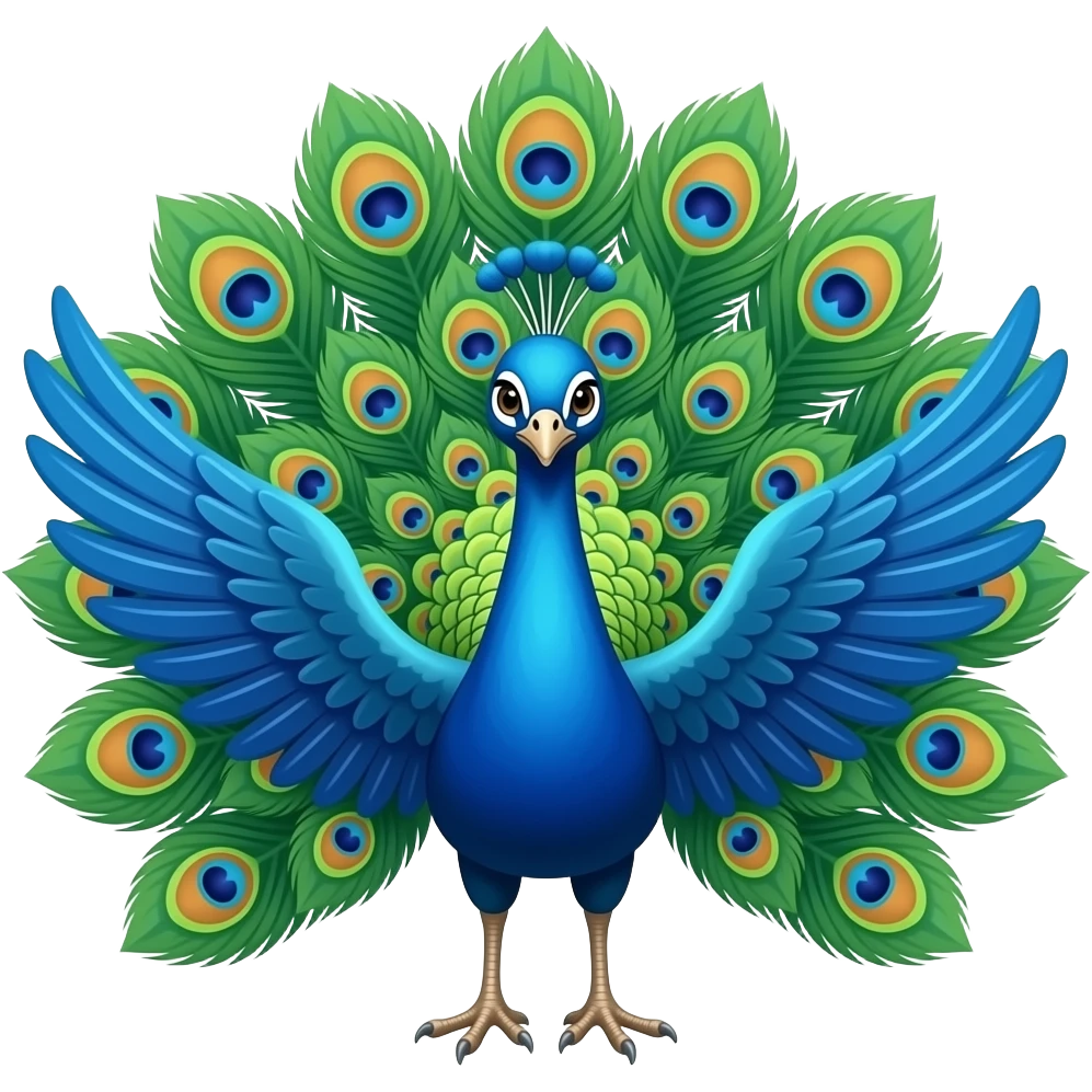 peacock emoji