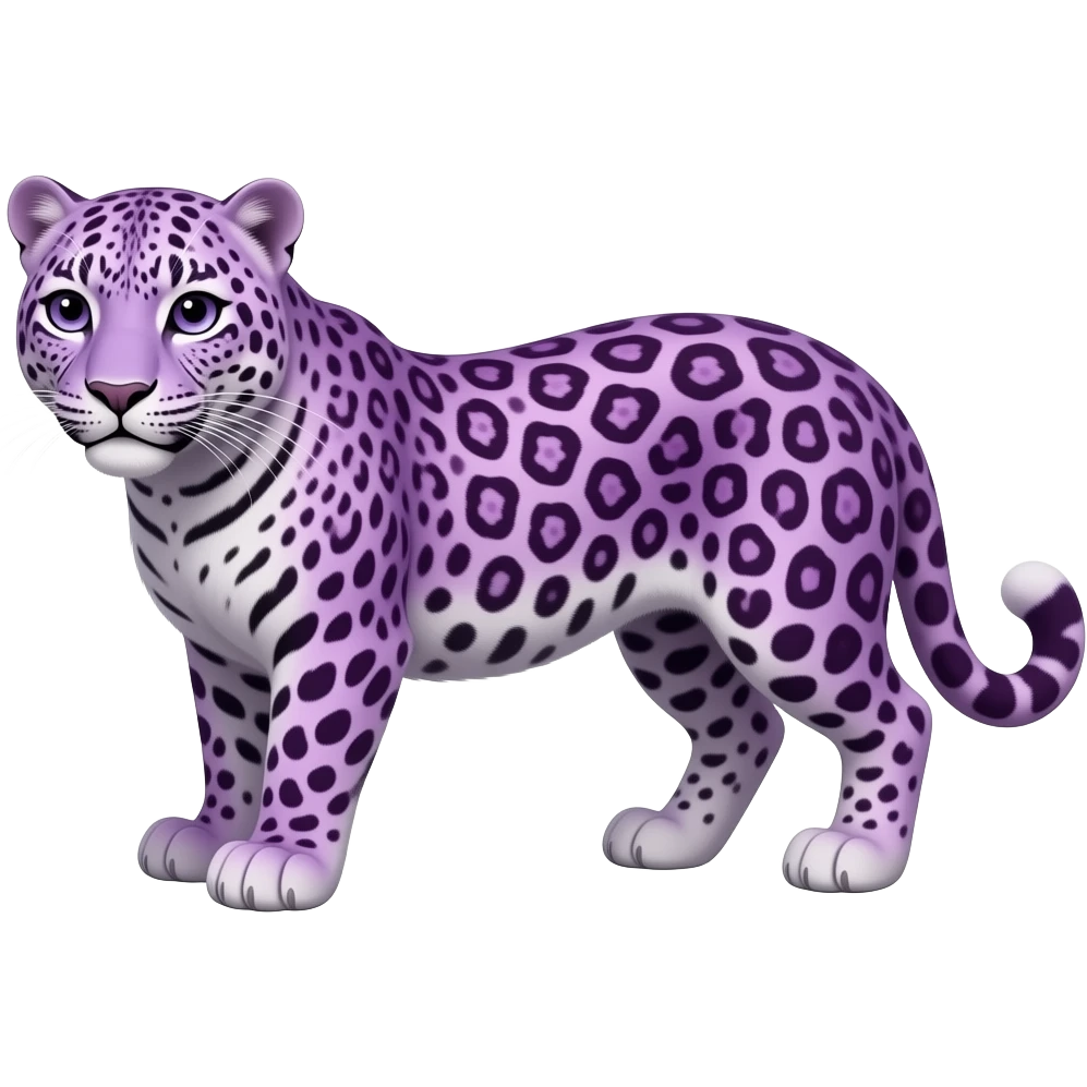 purple leopard emoji