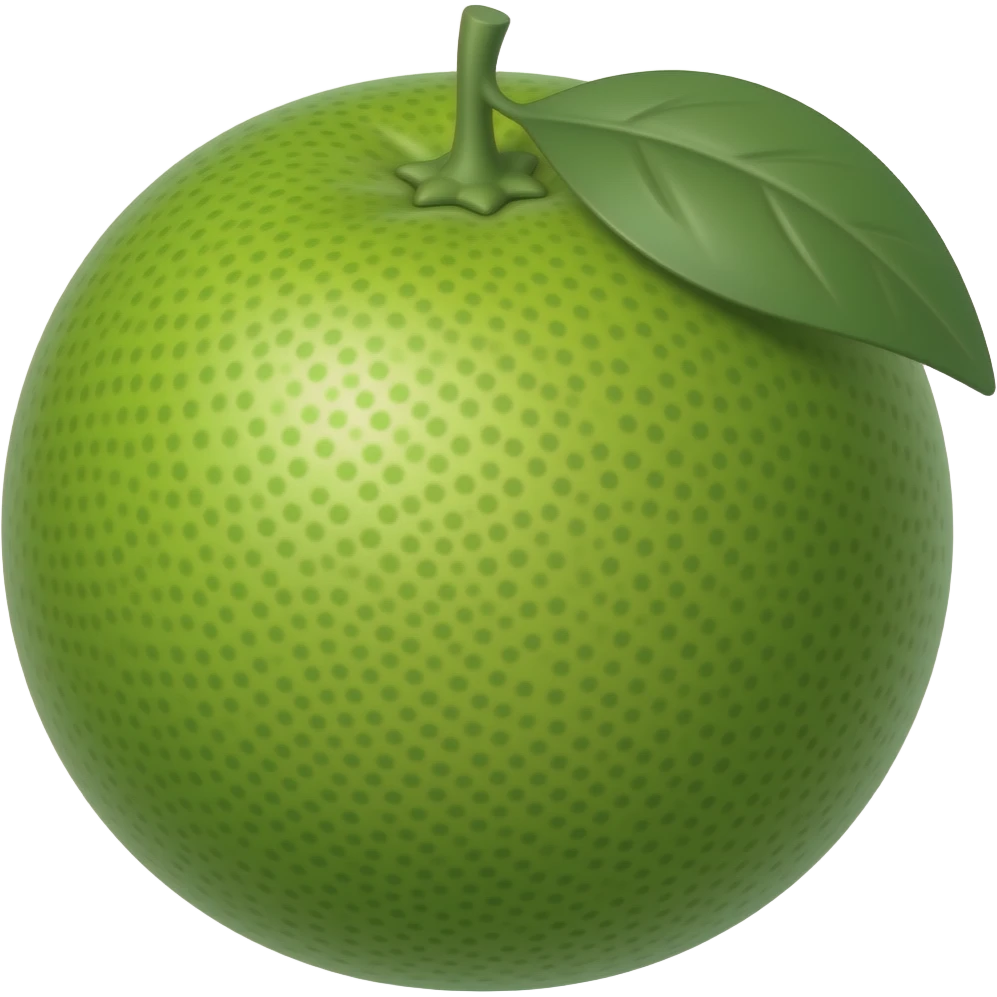 green tangerine emoji