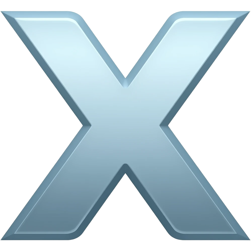 Símbolo do "X" emoji