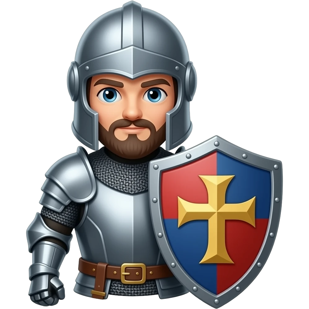 Knight with shield emoji