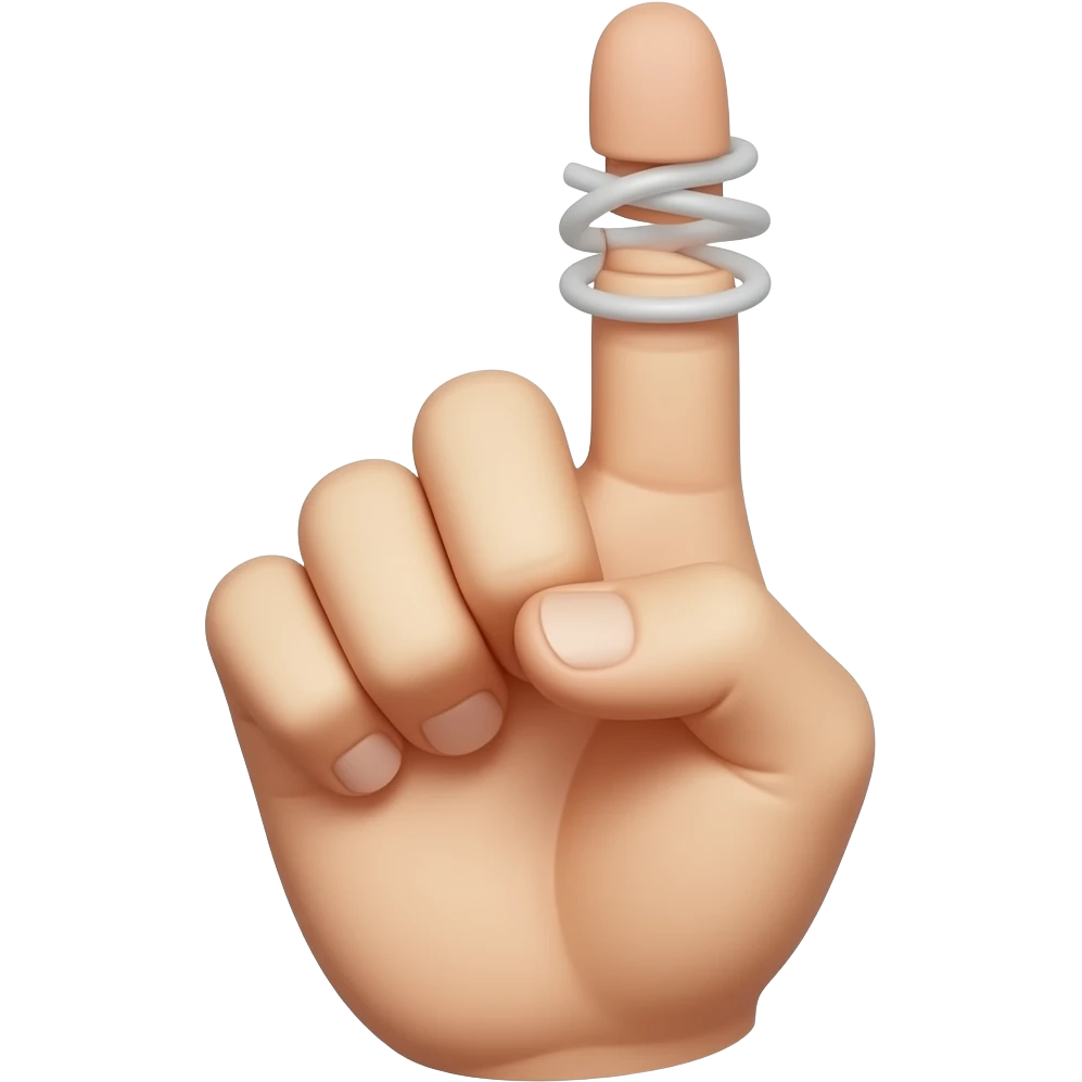 unhinged hand with two fingers emoji