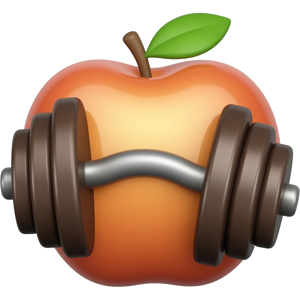 apple emoji look: barbell emoji