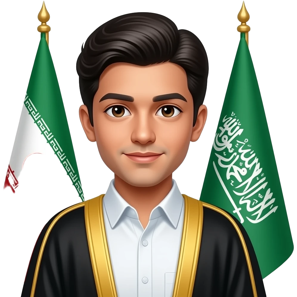 پرچم پهلوی با پسر رضا خان emoji