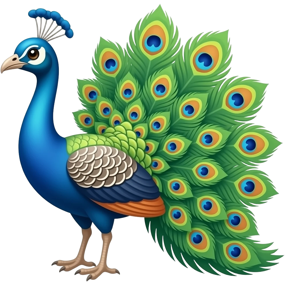 peacock emoji