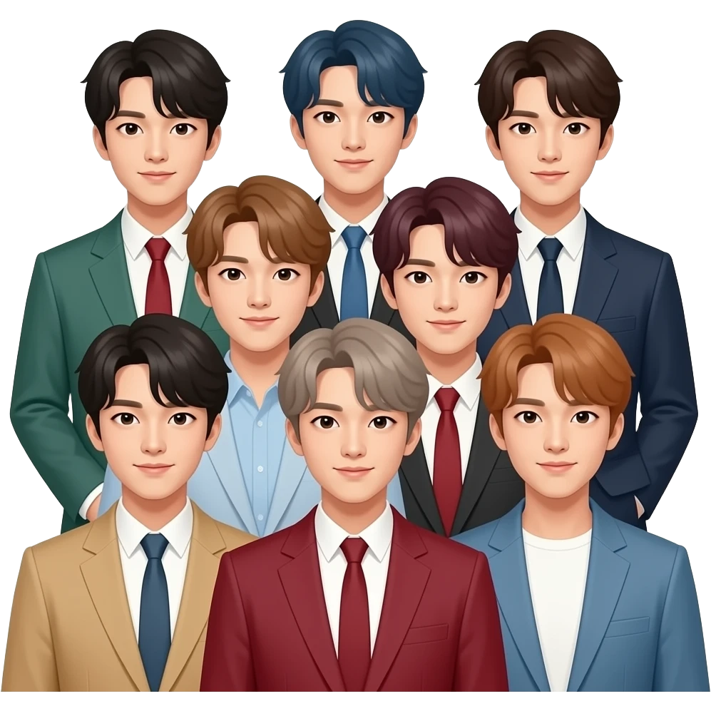 Bts all members group emoji