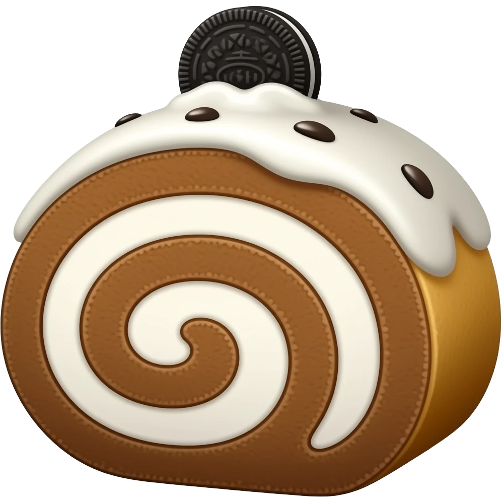Oreo swiss cake roll emoji