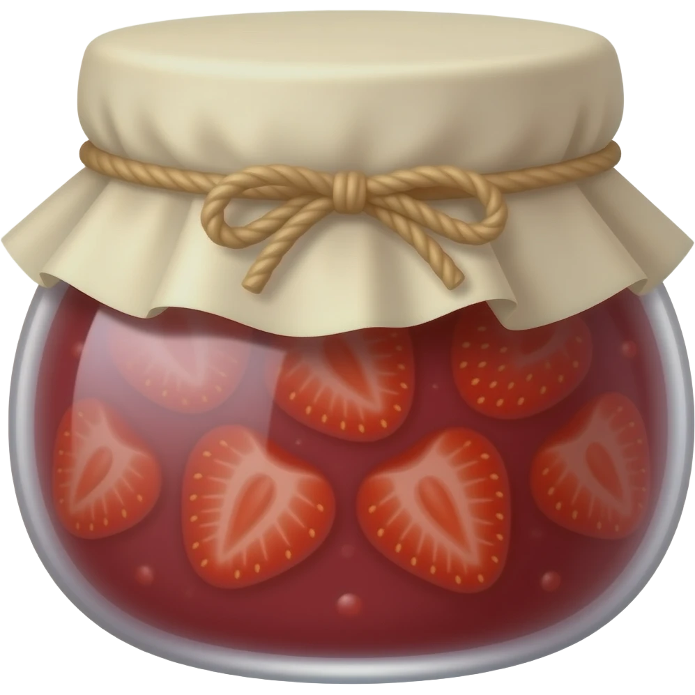 pot de confiture de fraise emoji
