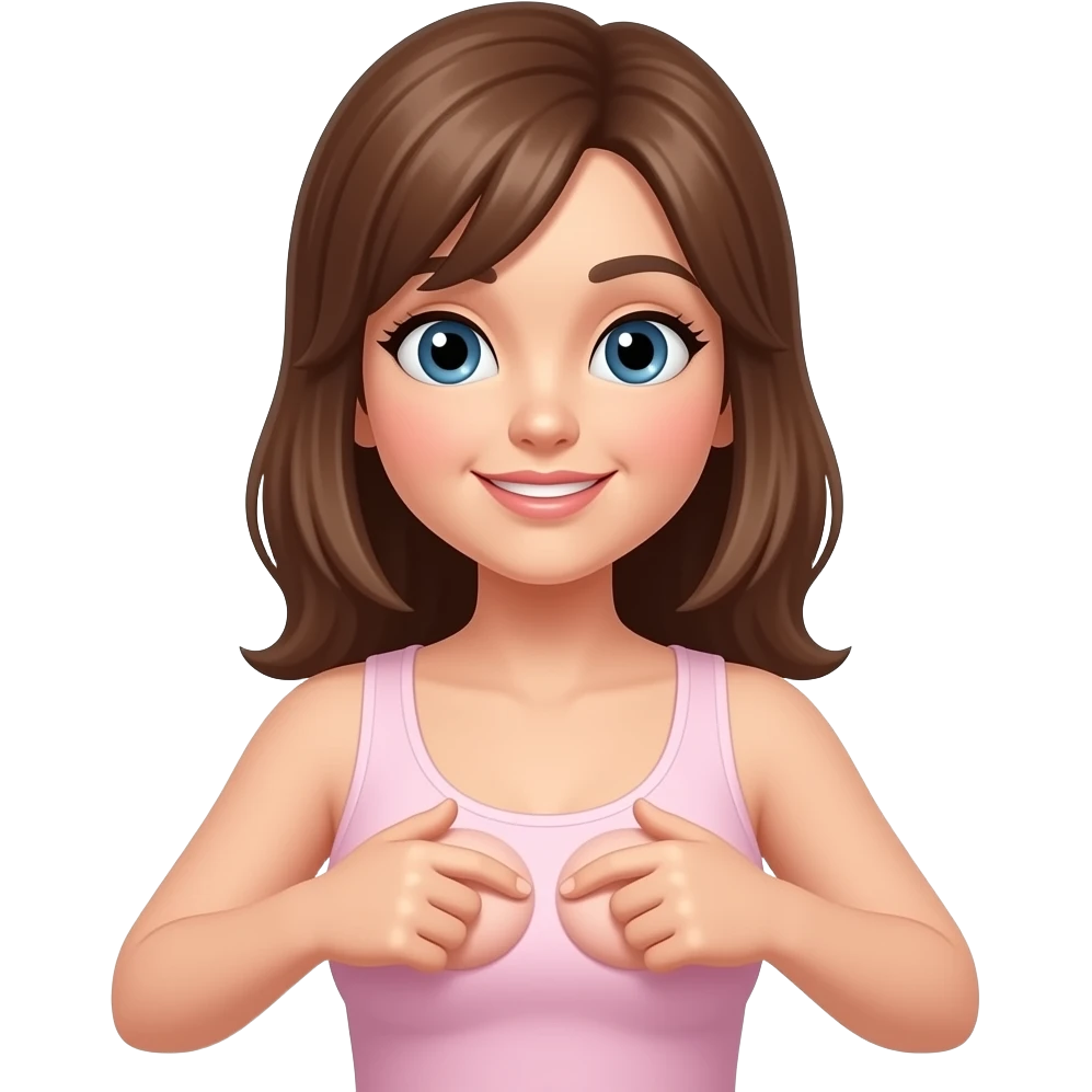girl playing with her own nipples emoji