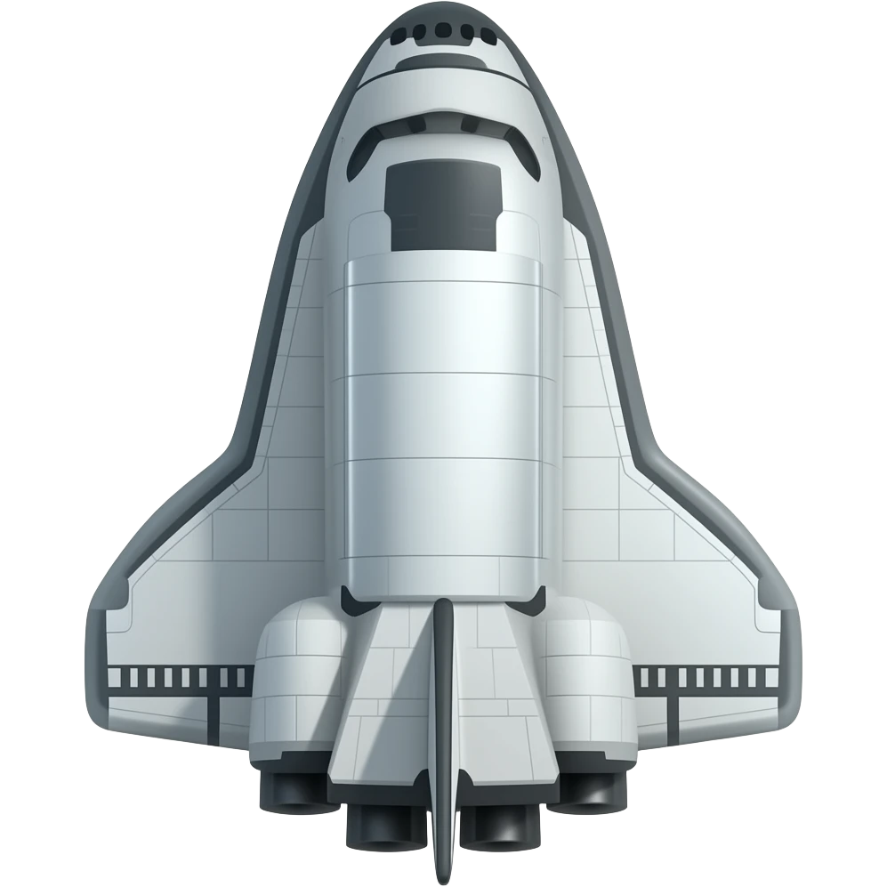 Interstellar space shuttle emoji