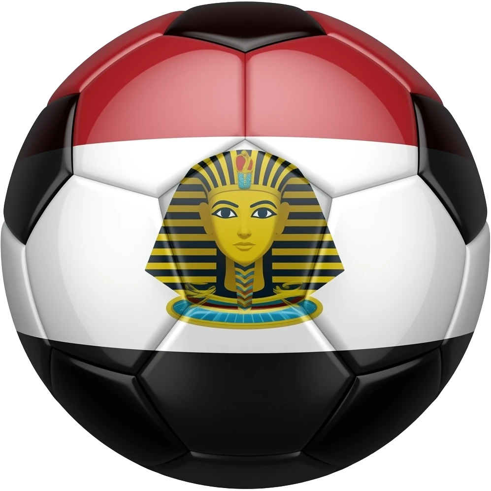 Egipt fut ball ball with a piramid emoji
