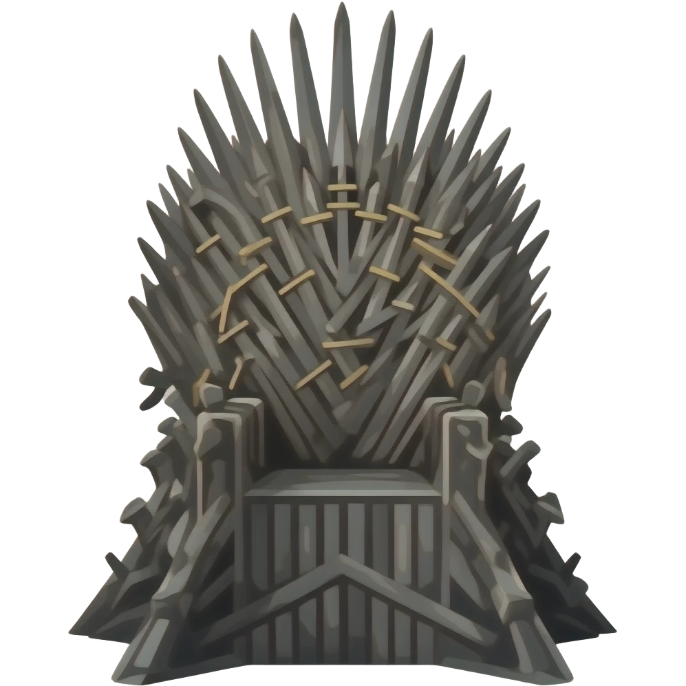 trono de juego de tronos emoji