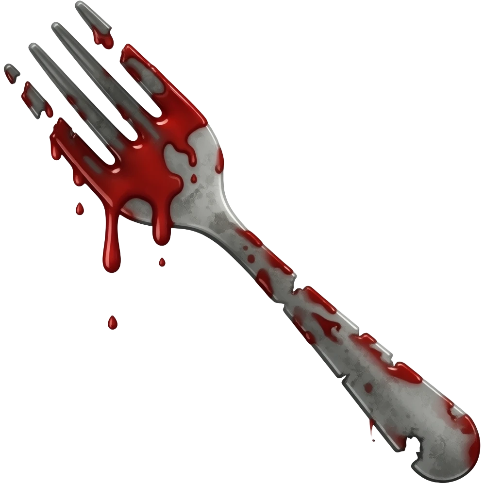 Zombie fork emoji