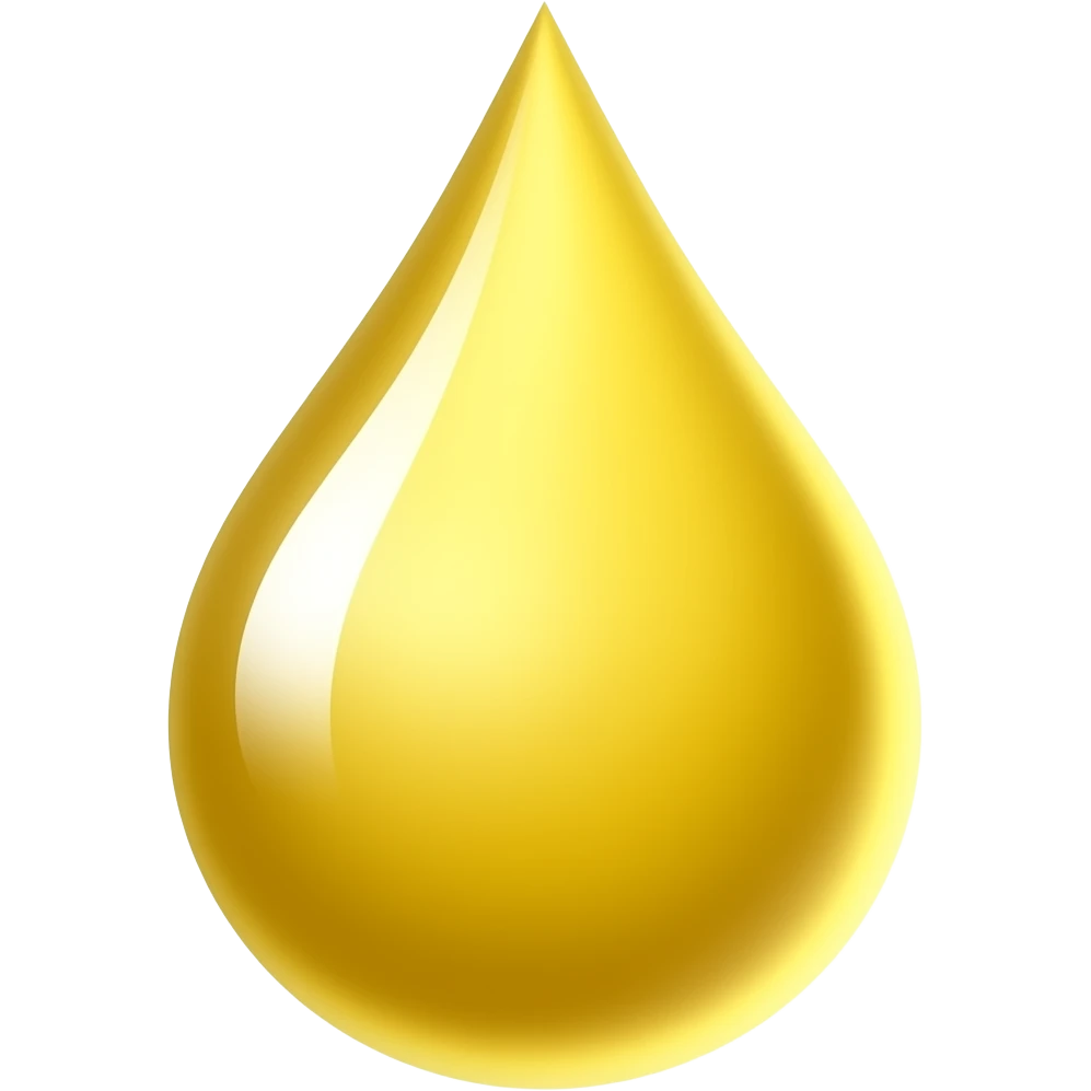Yellow drop emoji