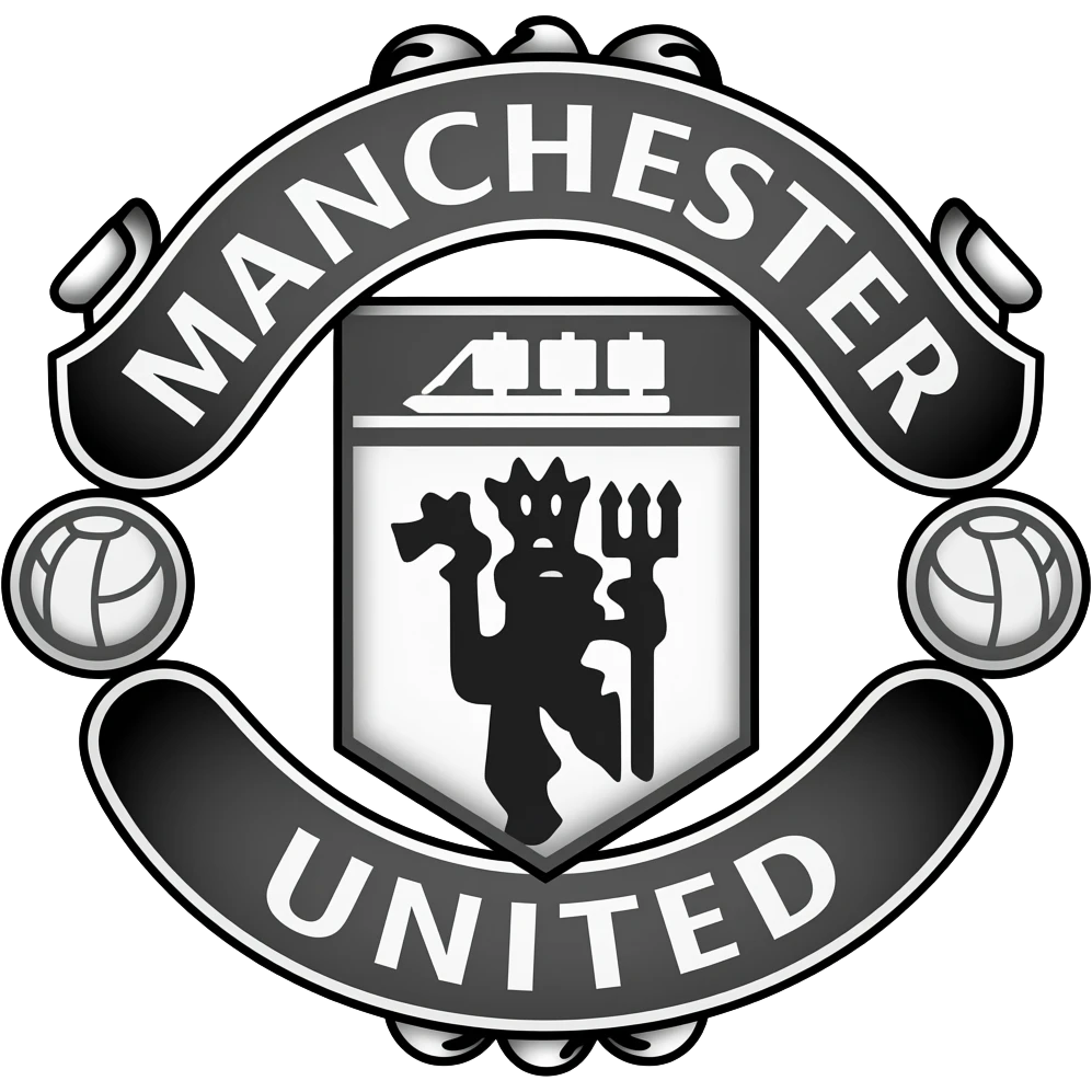 HCan you make it black and white man united emoji emoji