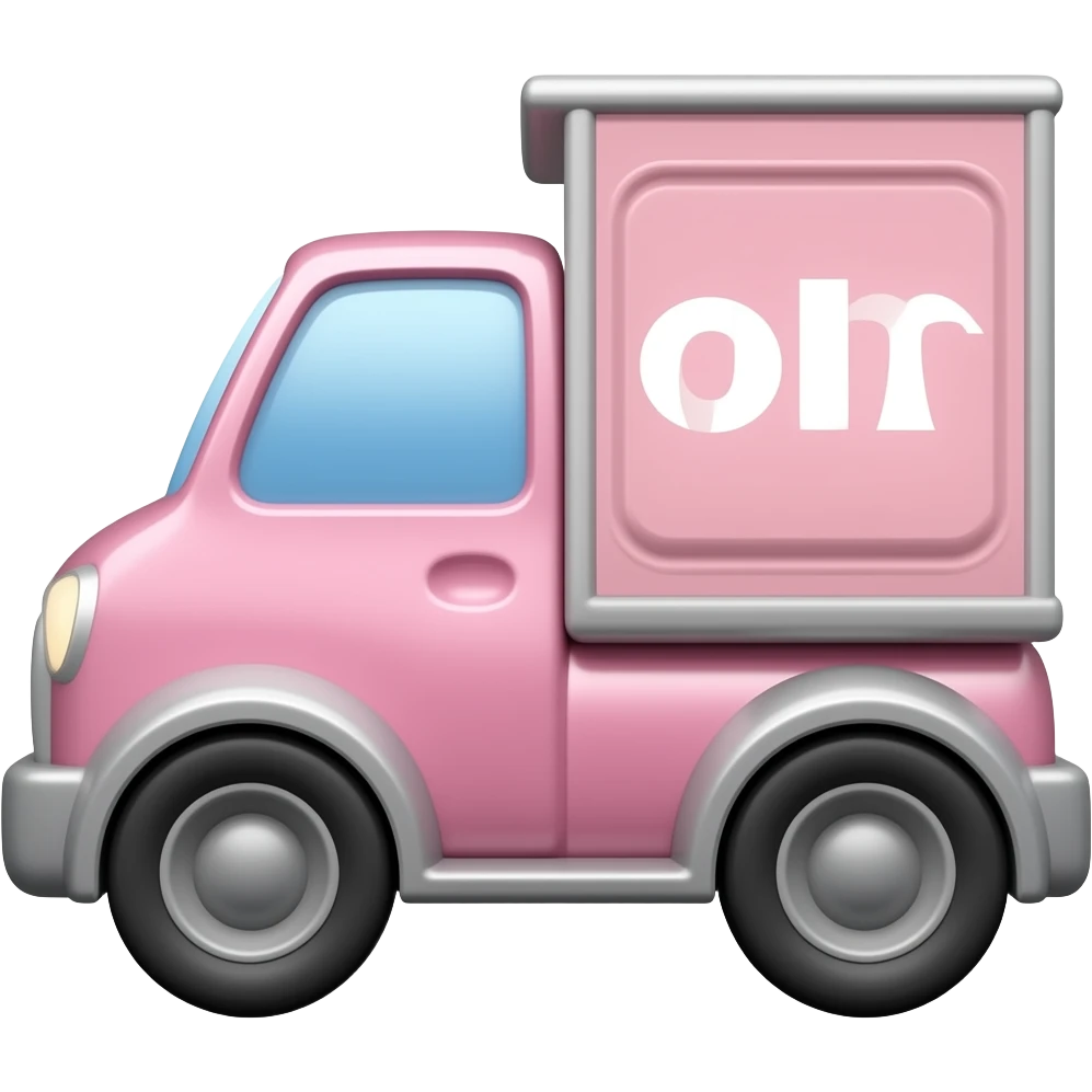 pink Truck emoji