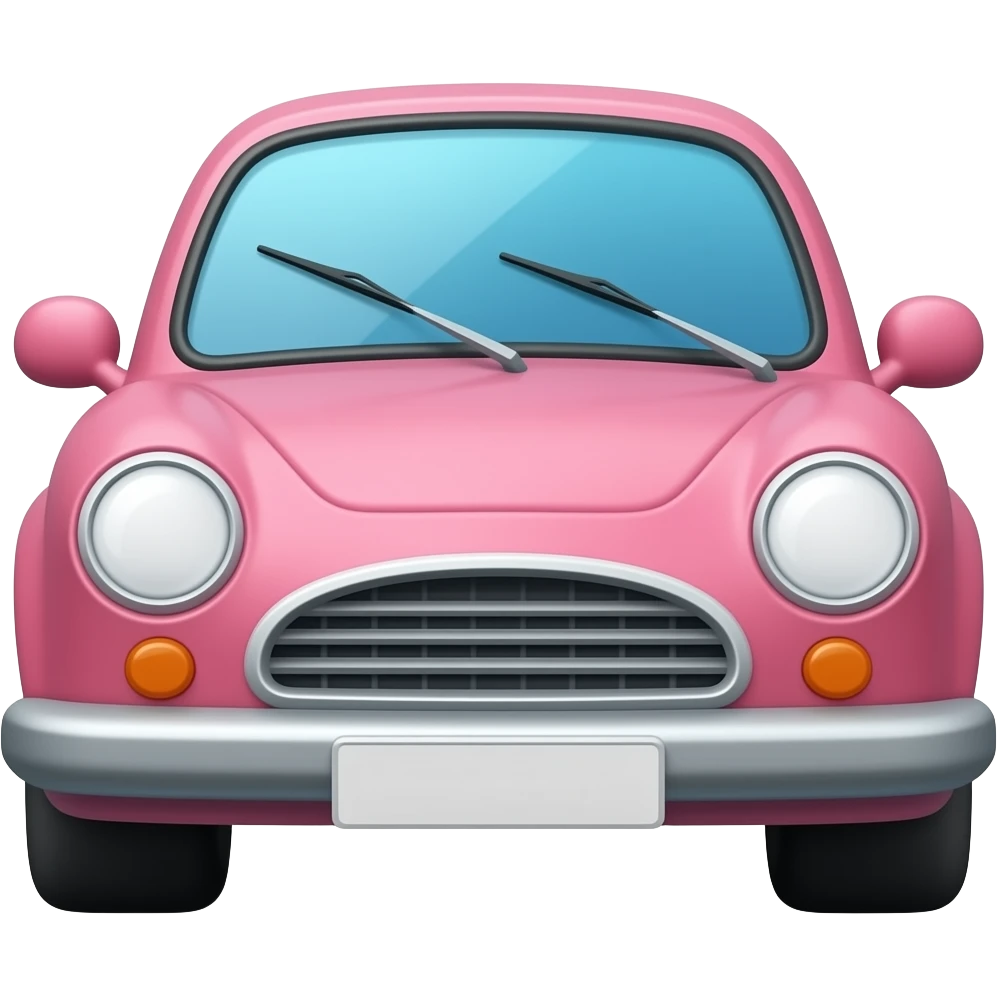 Pink car emoji