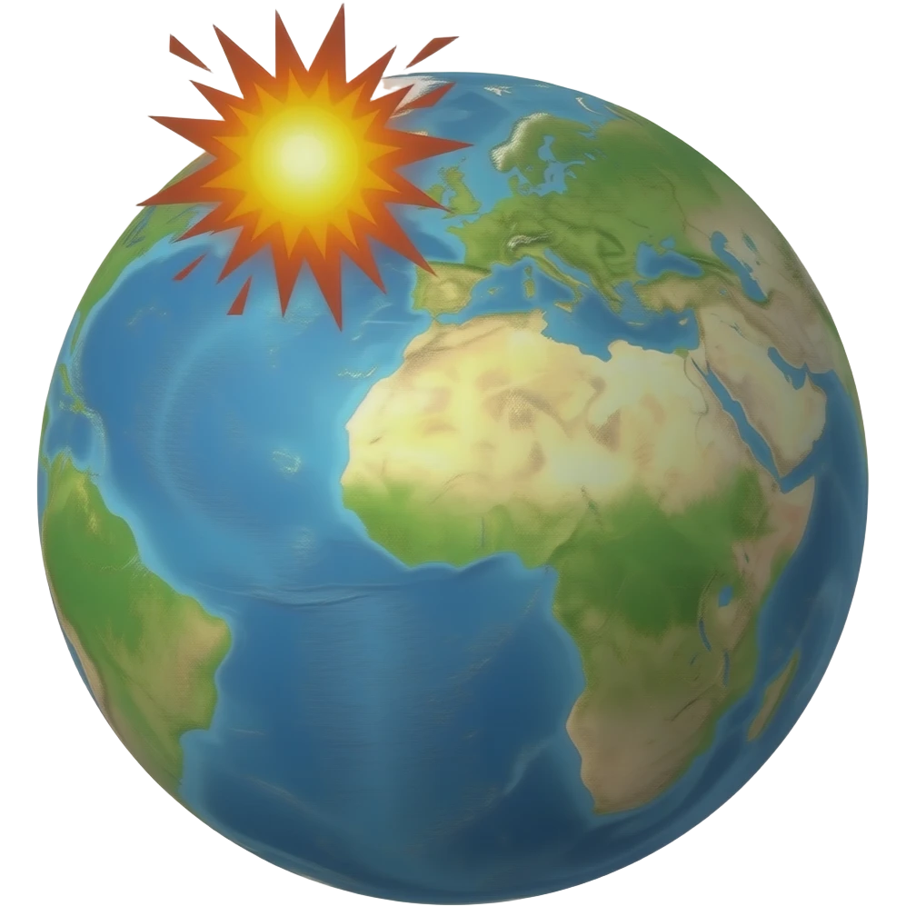 Earth Exploding emoji
