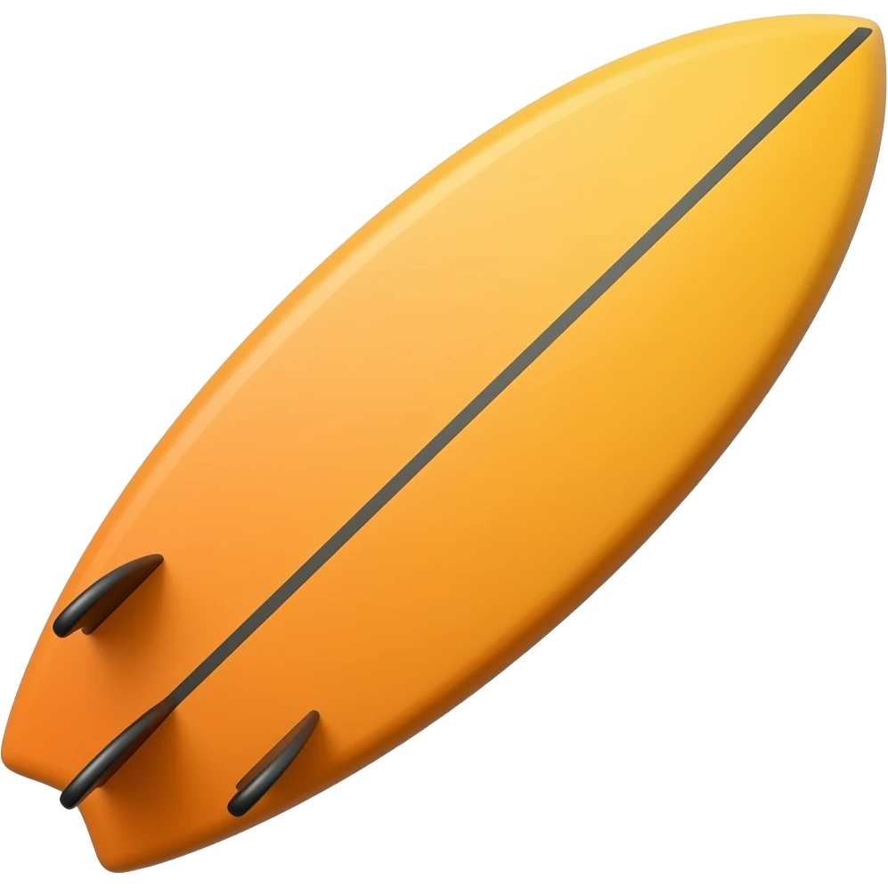 orange surfing board emoji