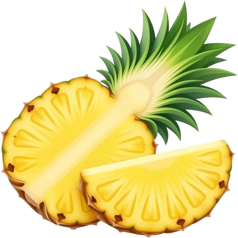 Sliced ​​pineapple emoji