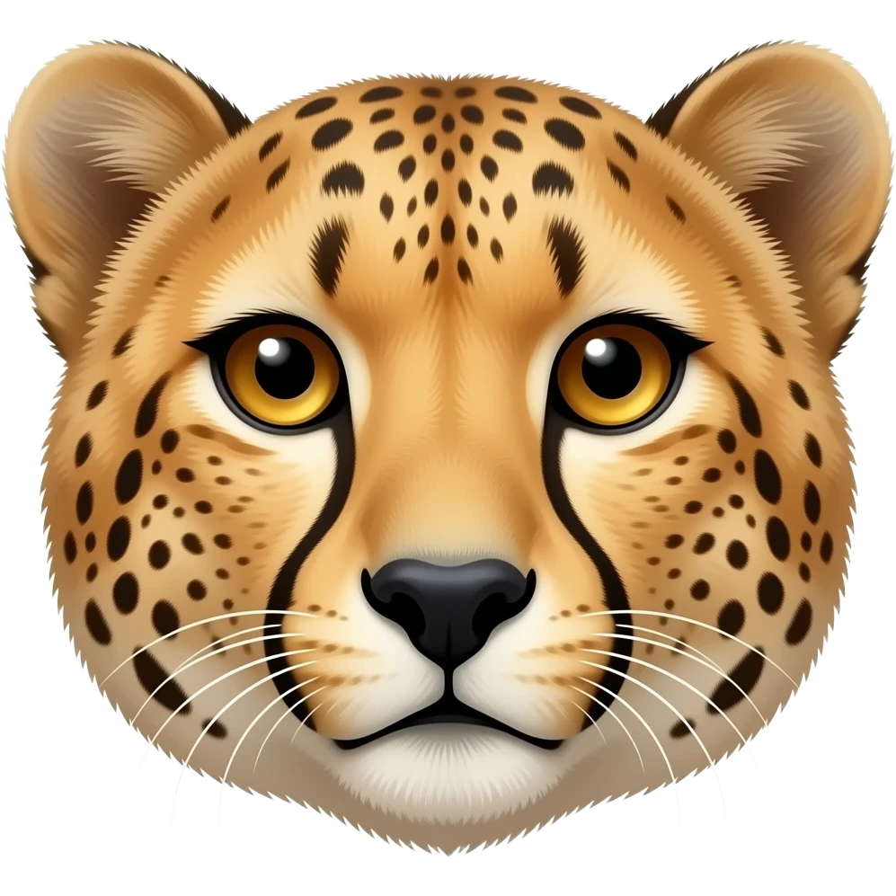 cheetah realistic emoji not looking at the camera emoji