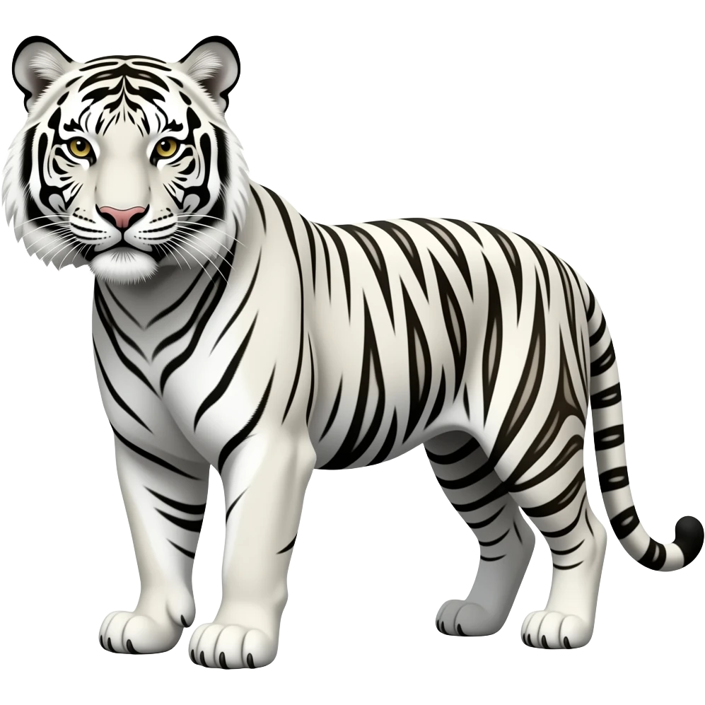 🐅⚪️ white tiger emoji