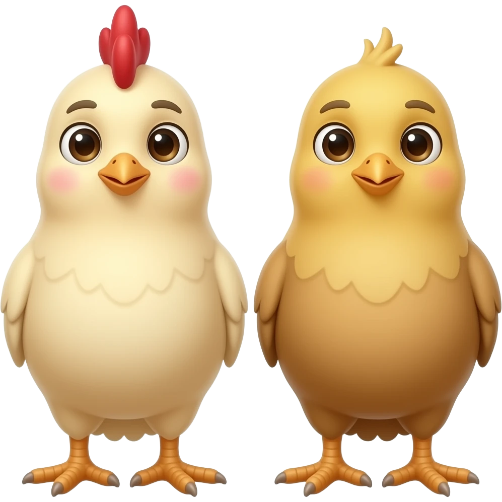 2 small chicons emoji