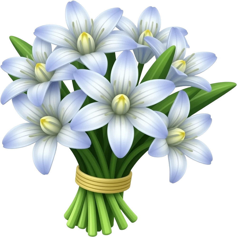 Scilla flower bundle emoji