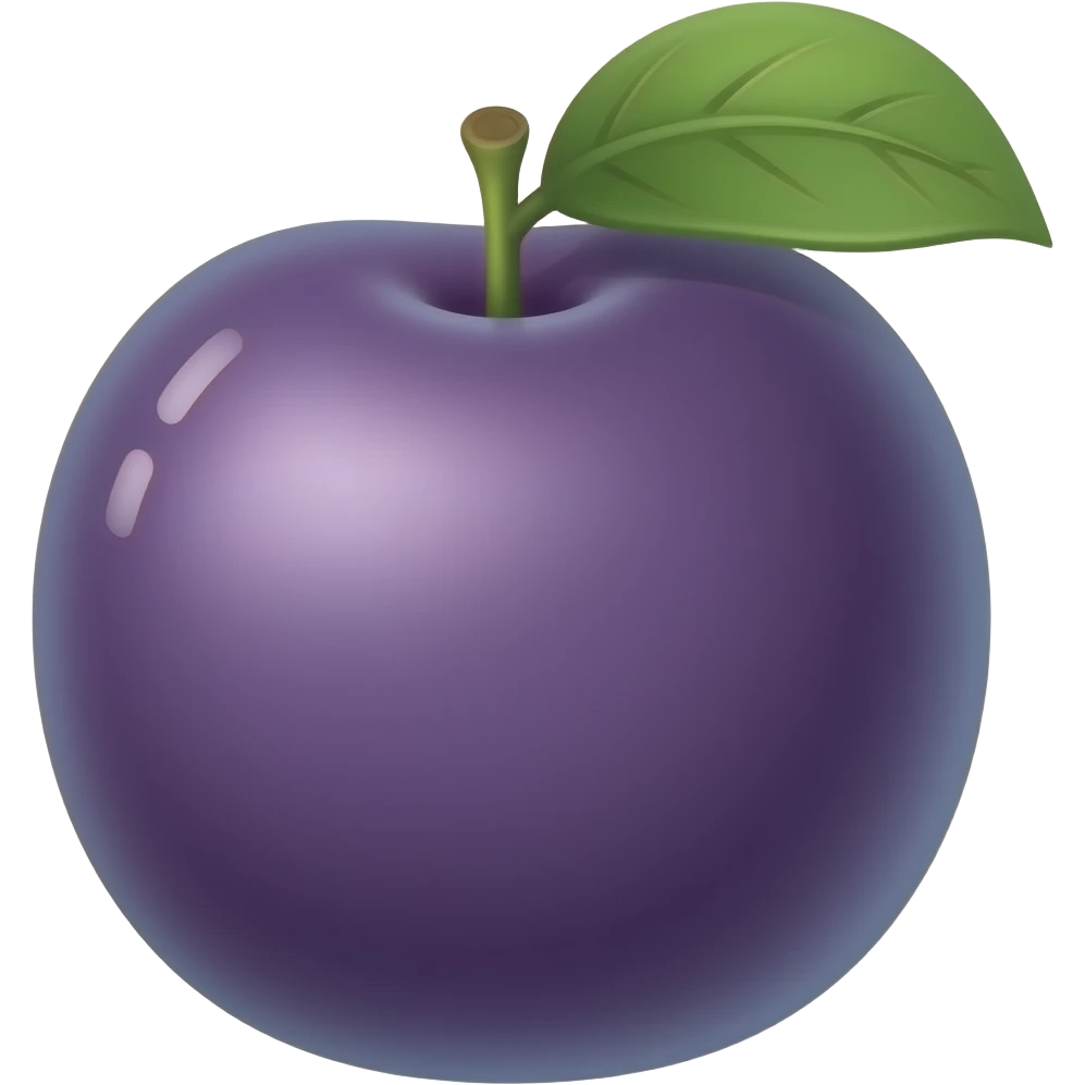 Plum emoji
