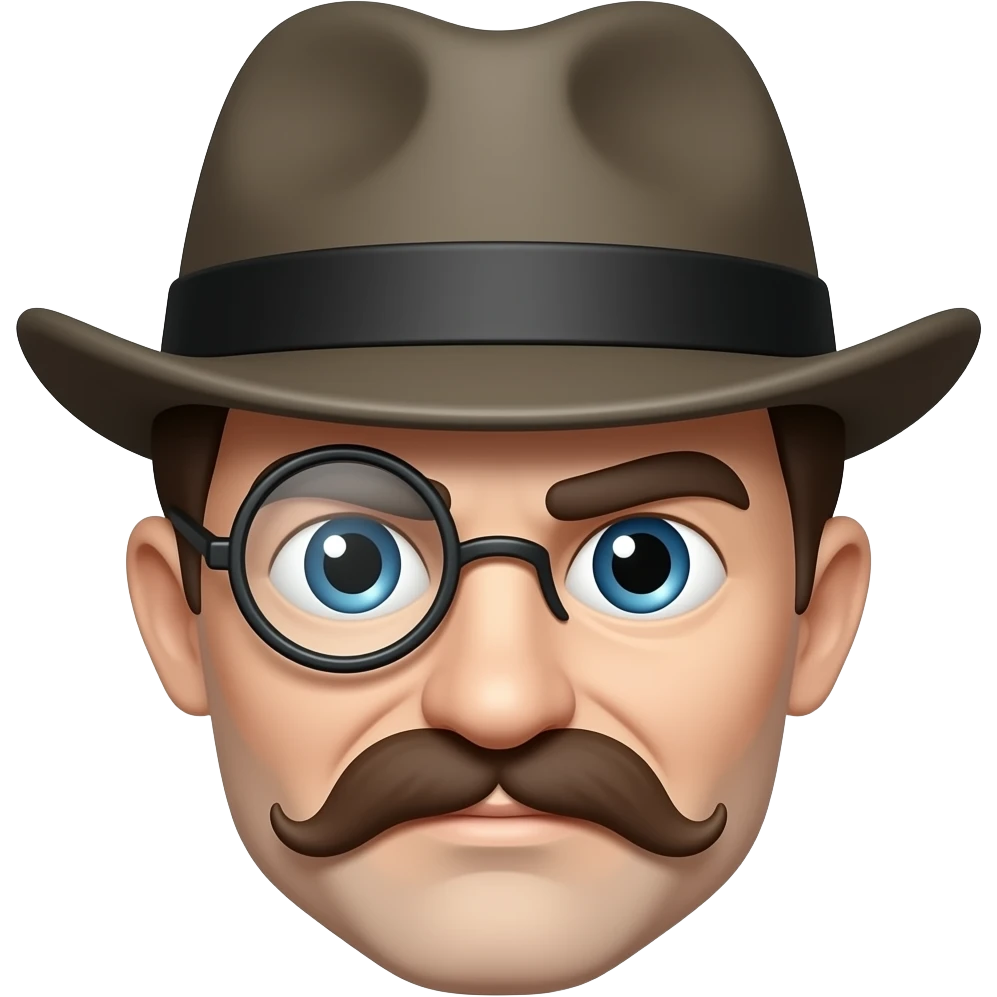 🧐🤬 - Politeness standart emoji in a hat with a monocle + swearing symbols emoji