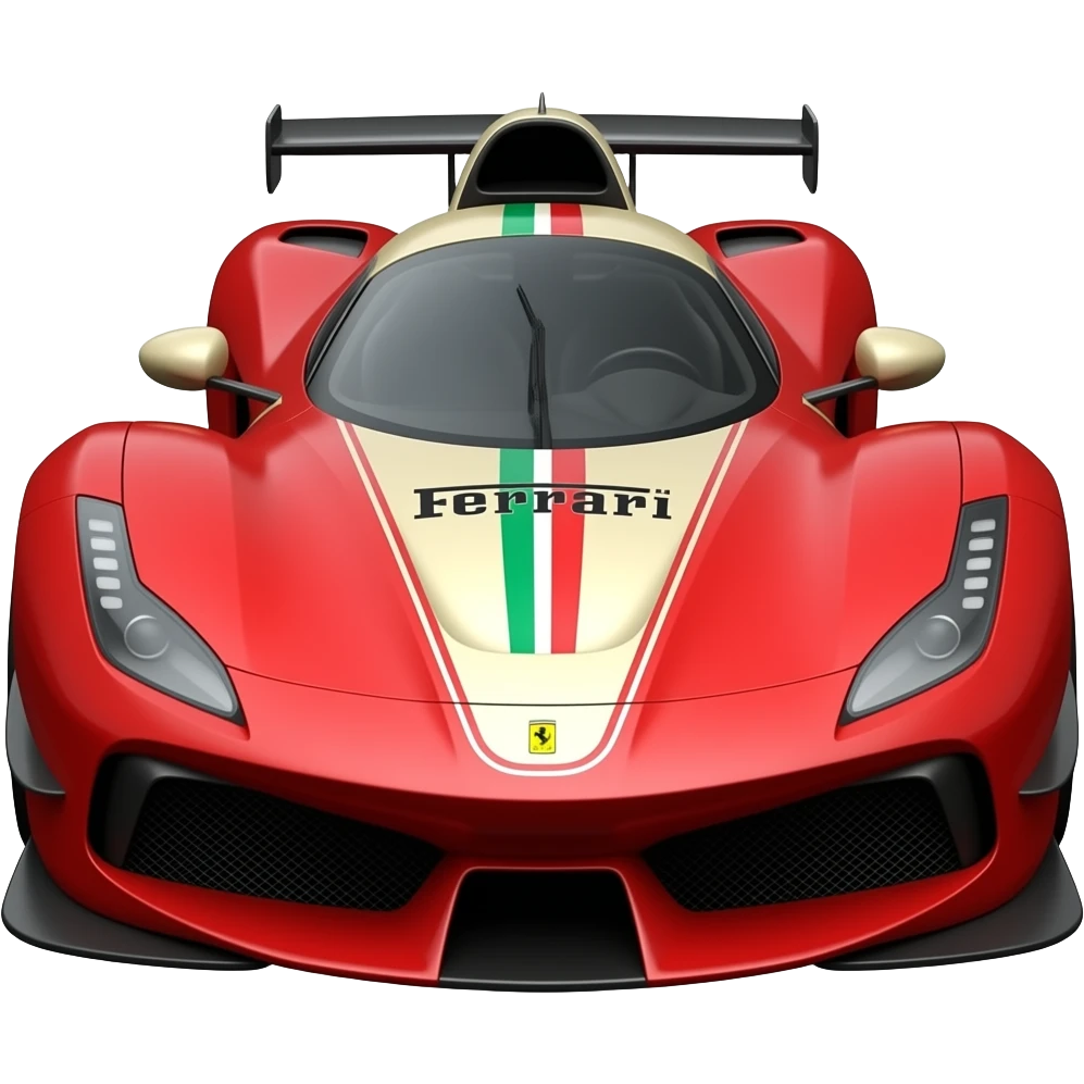 ferrari f80, hyper realistic highly detailled emoji